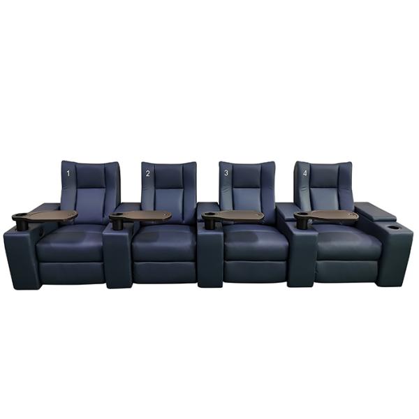 High Density Foam Electric Recliner Chairs PU Private Cinema Sofa