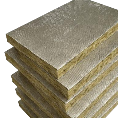 Aluminum Foil Faced Fireproof Rock Wool For Ventilated Facade