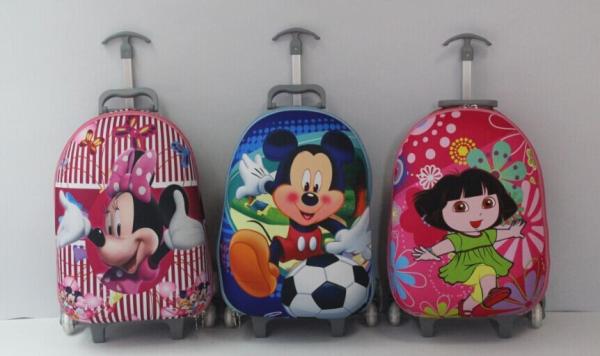 16 inch egg shape cartoon print HK kid's suitcase children luggage