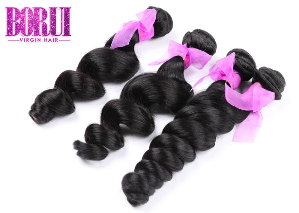 Os pacotes malaios do cabelo humano da onda fraca do Virgin personalizados fazem sob medida todas as cores