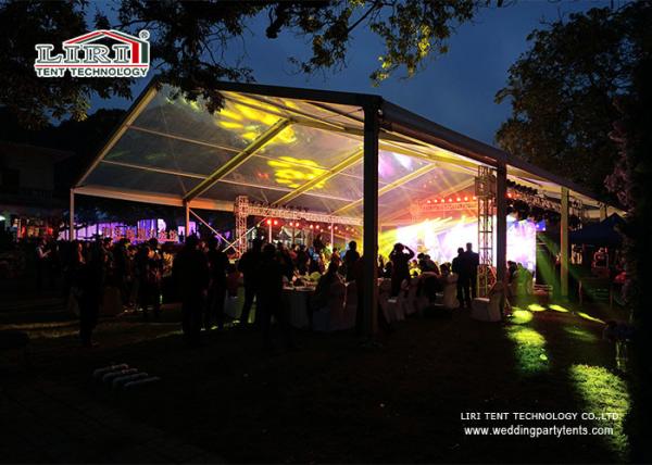 Custom Big Outdoor Event Tents White Party Tents With Tables Chairs Wedding Tent