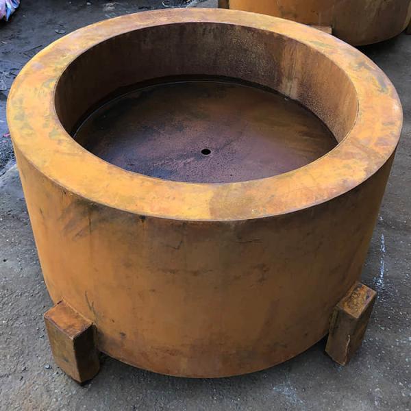 30 Inch 120cm Corten Steel Wood Burning Fire Pit 2mm Garden Centre