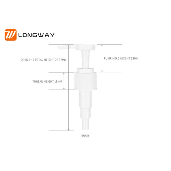 Small Hair Gel Pump Dispenser , 28 400 Lotion Pump ISO SGS Approval