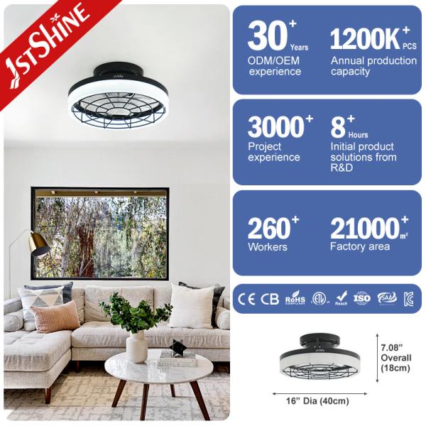 16 LED Ceiling Fan for Bedroom Living Room Dining Room or Office CB Certified