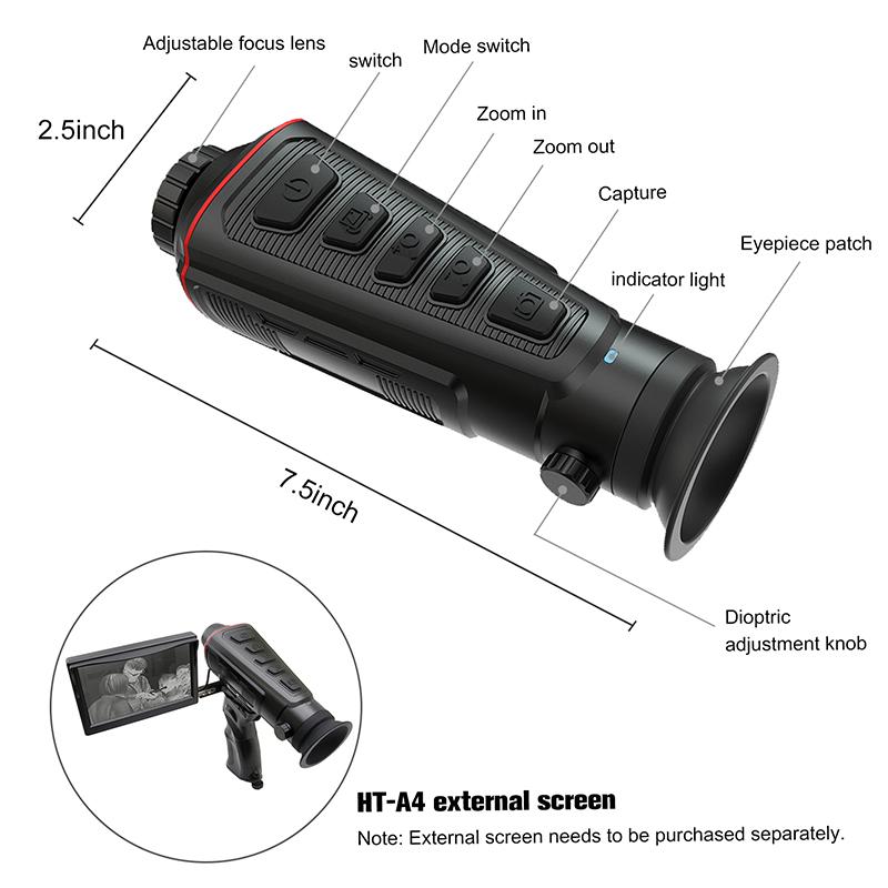 ночное видение Monocular 384X288 объема термического изображения 25mm 35mm