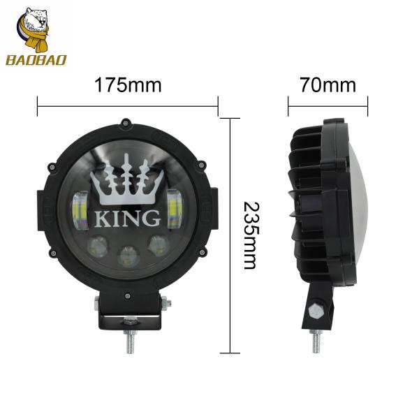 7 Inch metal White Color RGB Multiple LED Headlight For Harley Davidson