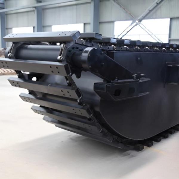 Amphibious Excavator Pontoon Undercarriage Durable Aluminum Alloy Track System
