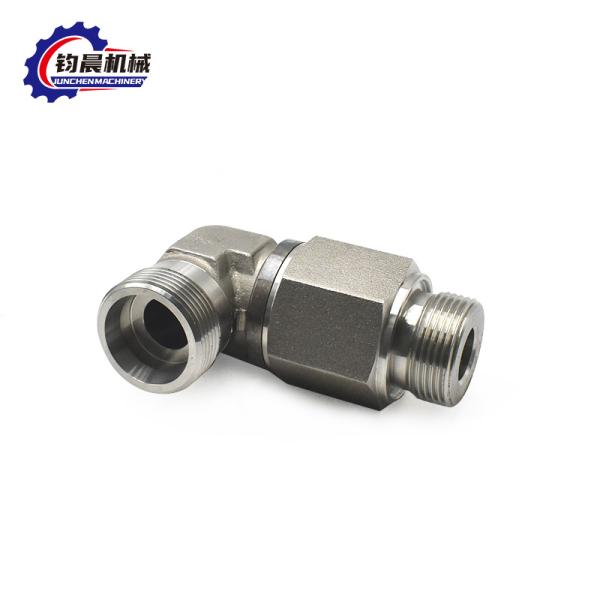 OEM Hydraulic Carbon Steel 90 Degree Elbow Pipe Joint Customized for Pressure Thread