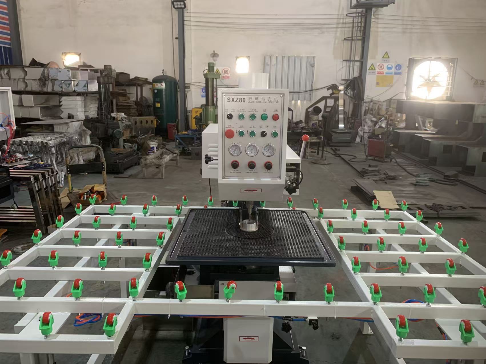 Water Cooled Glass Drilling Equipment 3KW 380V With Double Drill Bits