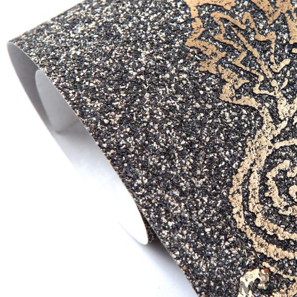 Grey color Factory Price Bronzing Plant Fiber Particle Wallpaper China Supplier
