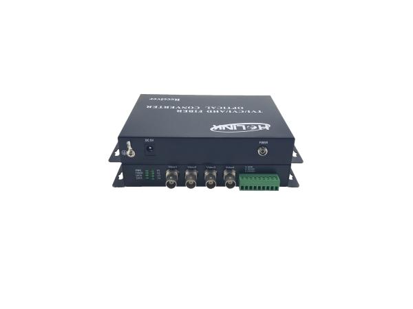 4 Channel HD 1080p Video Converter With Rs485 Data HD-CVI / AHD / TVI Converter