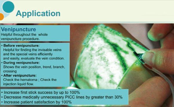 Injection Light Ems Health Analyzer Machine , Handheld Vein Locating Device
