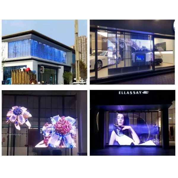 DC4.5V Foldable Transparent Led Display Board Screen P7.82 500*1000mm