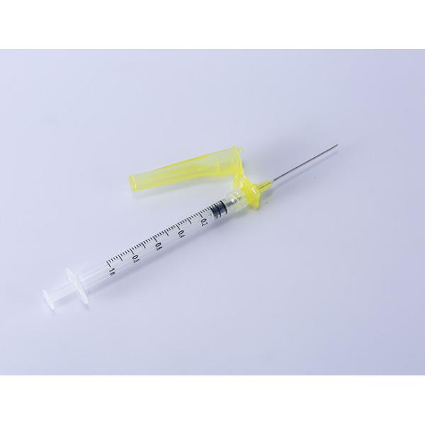 Disposable Medical Plastic 1ml Luer Lock Syringe With Safety Needle