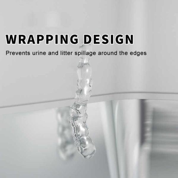 Boîte à litière en acier inoxydable pour chat à l'odeur étanche, poubelle à litière, bac à sable Produits propres 60*39*40 cm Acceptable OEM/ODM Pour les chats