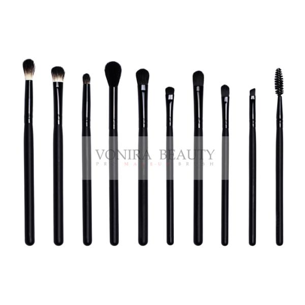 Luxury Shiny Black Middle Quality Makeup Brushes Beauty Kits