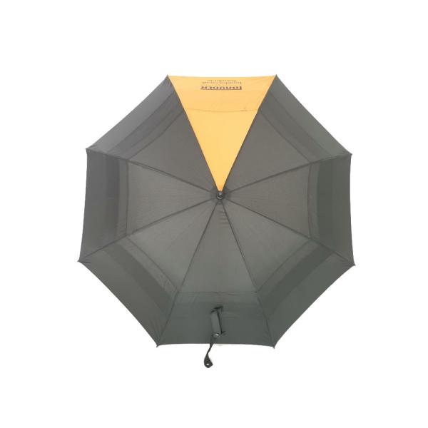 30 Inch Wind Vent Windproof Golf Umbrellas Rubber Coating Handle In Black & Orange Color