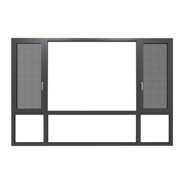 Chambre d'aluminium à double vitrage vitrée insonorisée fenêtres pour les rideaux suspendus