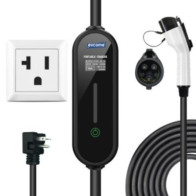 Carregador Portátil Tipo 2 Ev Estações de 15 Amp 100-240V Nível 2 CCS 1/2 SAE IEC 62196