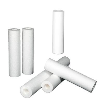 Filtro de cilindro Tipo 10 20 30 40 Pulgadas Filtro de água soprado por fusão para substituição de água de poço