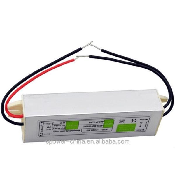 10W-200W Waterproof IP67 LED Light Transformer Power Supply Driver with 24v DC Output