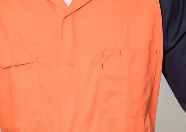 Double Stitching Safety Work Clothes High Visable Orange Jacket Bib Pants Suit