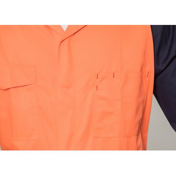 Double Stitching Safety Work Clothes High Visable Orange Jacket Bib Pants Suit