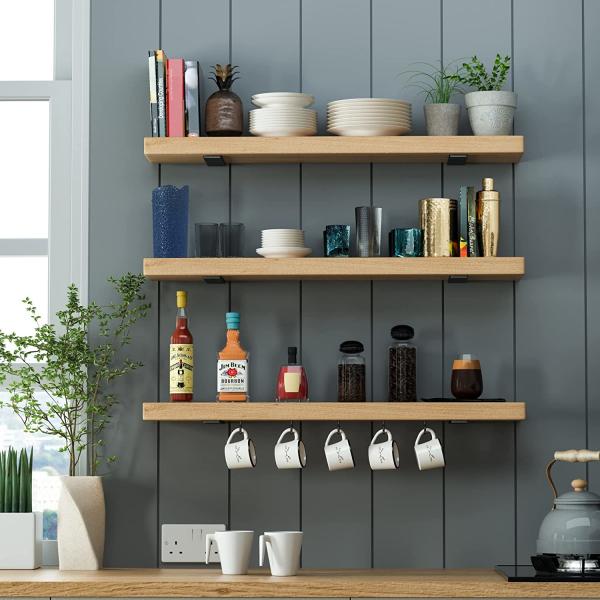 Prateleiras de parede Solução de armazenamento 6 polegadas Prateleira decorativa em estilo industrial