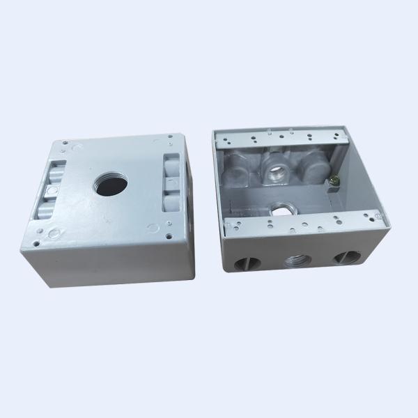 Aluminum Deep Junction Box Powder Coated 5 Holes 9 Holes 1/2 3/4”