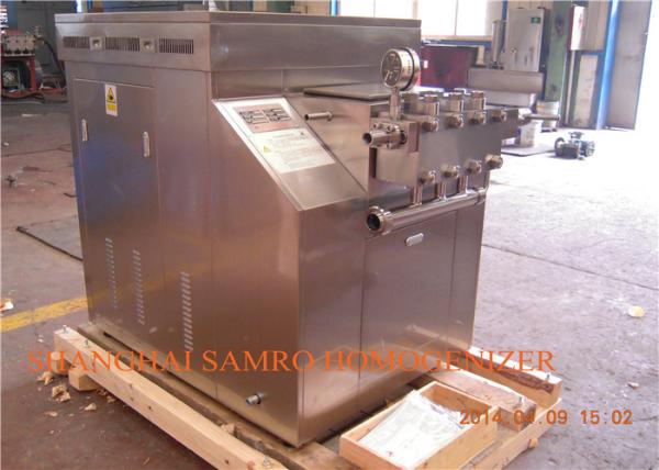 Aço inoxidável e homogeneizador industrial de dois estágios 45 kW