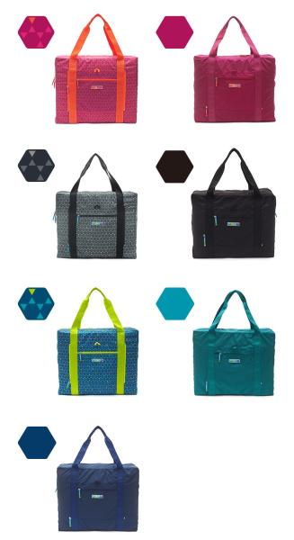 Lightweight Fold Up Carry Bags , High Durability Travel Blue Folding Bag