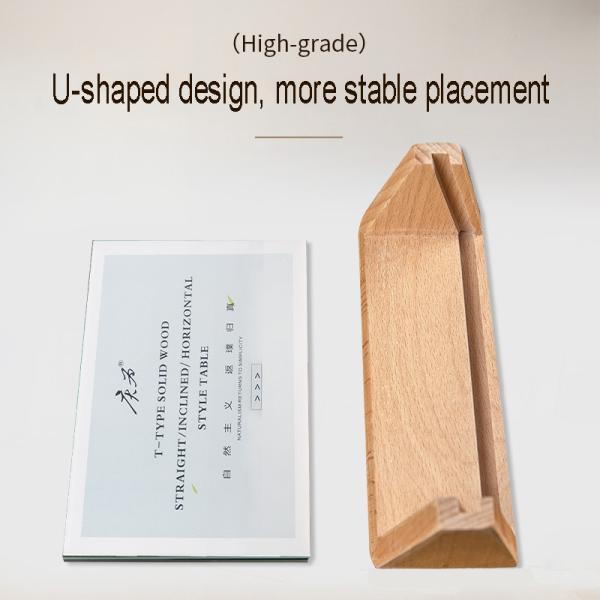 Upscale Restaurant Promotional Sign Holder Vertical Acrylic Mail Organizer