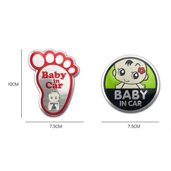 Customized Warning Kiss Cut Stickers Decals For Car Window Baby In Car