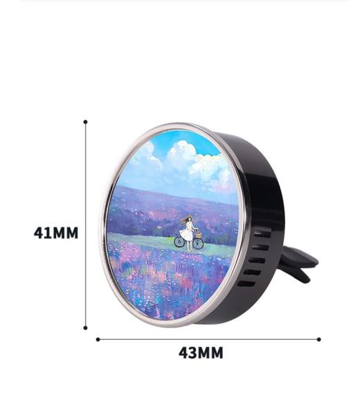 Clip de parfum de voiture mini portable en métal diffuseur d'arôme de ventilation d'air de voiture