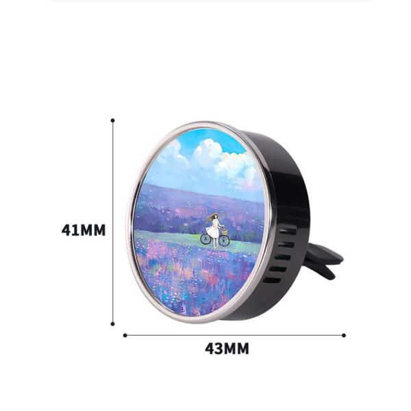 Mini Portable Metal Car Perfume Clip Car Air Vent Aroma Diffuser Air Freshener Case For Sublimation