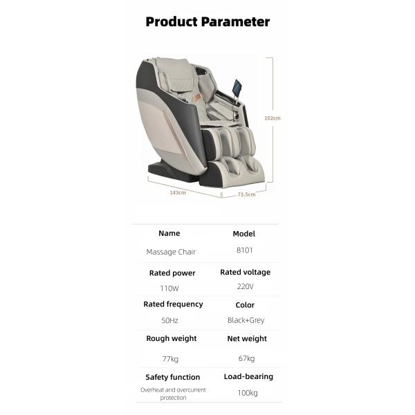Household Smart Whole Body Massage Chair with Automatic Air Bag Massager Commercial Furniture