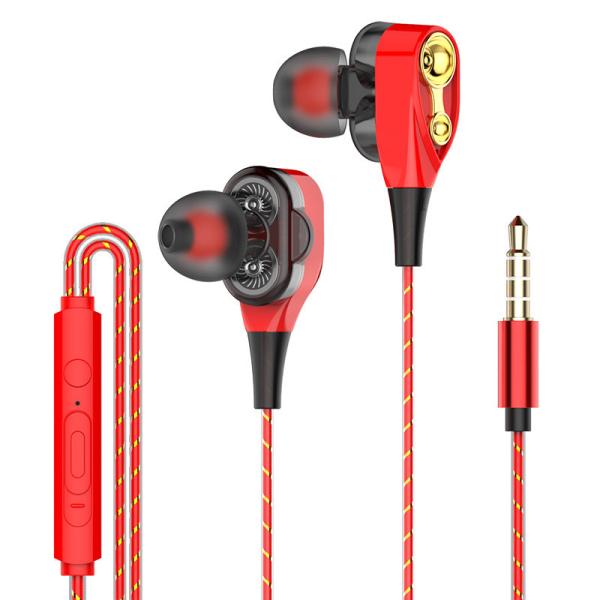 Stereo 3.5mm Bass Dual Wired And Wireless Earbuds Earphones With Mic