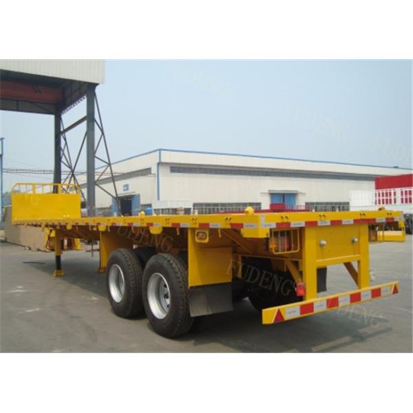 Steel Flatbed Container Trailer ABS Brake System 40 Feet / 20 Feet Size