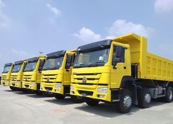 60 Cubic Used HOWO Dump Truck LHD/RHD 8X4 Diesel Euro2 Transport Tipper Truck with 1