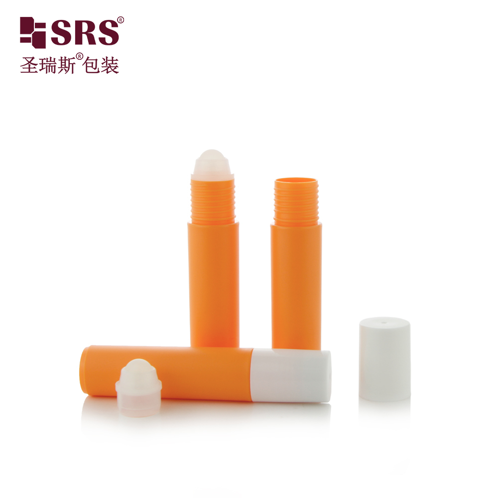 10 ML Cosmetic Plastic Roller Ball Bottle, Refillable Roll‑on Container For Aromatherapy Oil