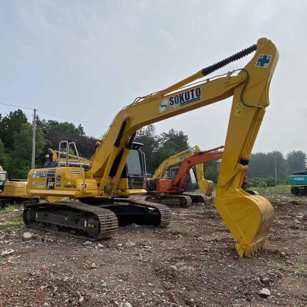 Кроллер Использованный экскаватор Komatsu PC240LC Гидравлический вторая рука мини экскаватор 24T