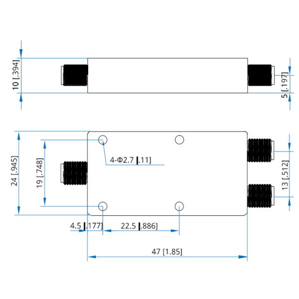 Микроволновая микролента Вилкинсон Power Divider RF 2000MHz -18000MHz