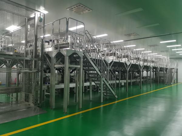Multi-blades Cutting Type Automatic Baking Packaging Line With Low Noise ≤78 Db
