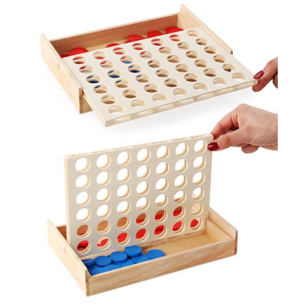 Educational Kids Line Up Row Board Puzzle Toy Wooden Foldable
