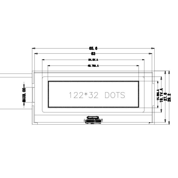 Подгоняйте модуль LCD COG TN STN HTN FSTN дисплея LCD Monochrome