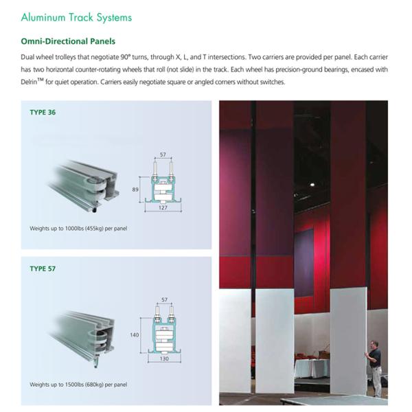 Ширина 700 мм Коммерческие акустические раздвижные перегородки для звукоизоляции отелей