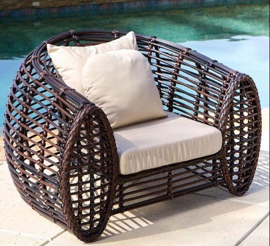 Poly Rattan wicker patio Backyard Sofa sets Leisure Aluminium Outdoor Garden sofa furniture
