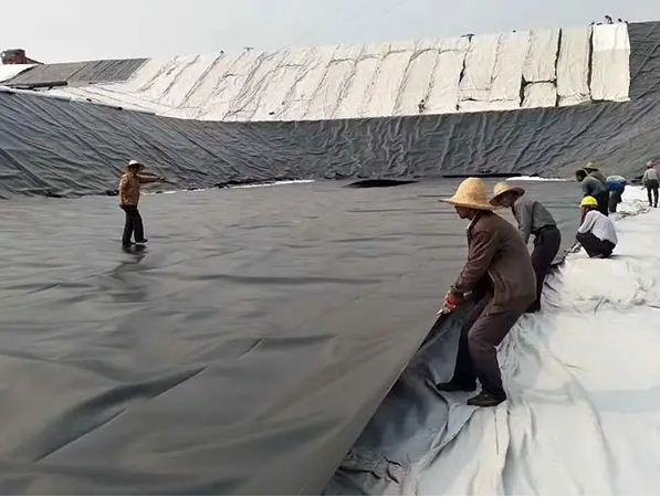 ASTM GRI-GM13 Геомембрана для водоема аквакультуры толщина 0,5 мм - 3,0 мм