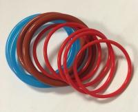 Vários tamanhos Anéis de silicone vermelho de 10 bar, Lavadora de borracha de silicone, Gasket de borracha de silicone 30-60% Conjunto de compressão -60°C a +260°C
