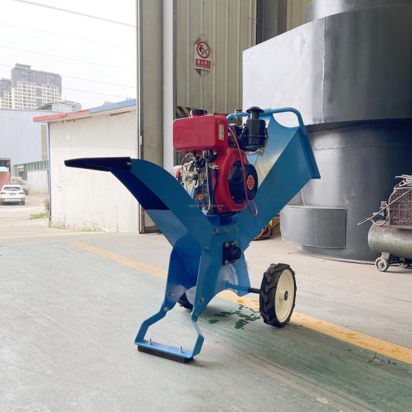 Electric Engine Tree Branch Shredder 4kw Wood Chipper Machine for Mini Move Single Phase